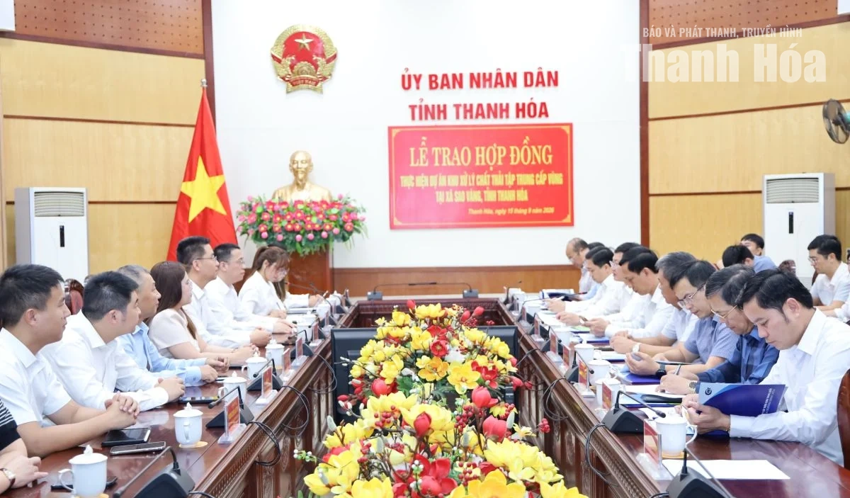 Dự án Khu xử lý chất thải tập trung cấp vùng tại xã Sao Vàng dự kiến khởi công tháng 1/2027