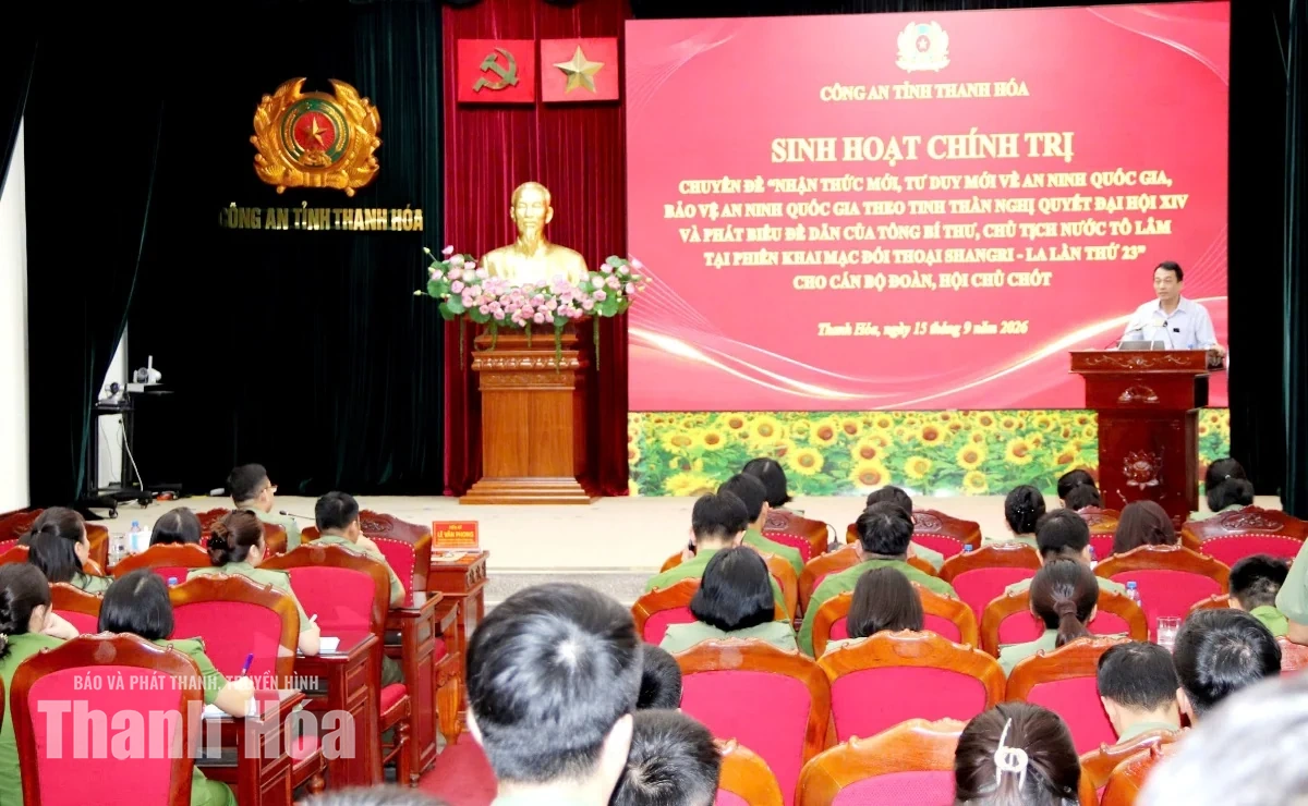 Sinh hoạt chuyên đề dành cho cán bộ đoàn, hội chủ chốt Công an tỉnh
