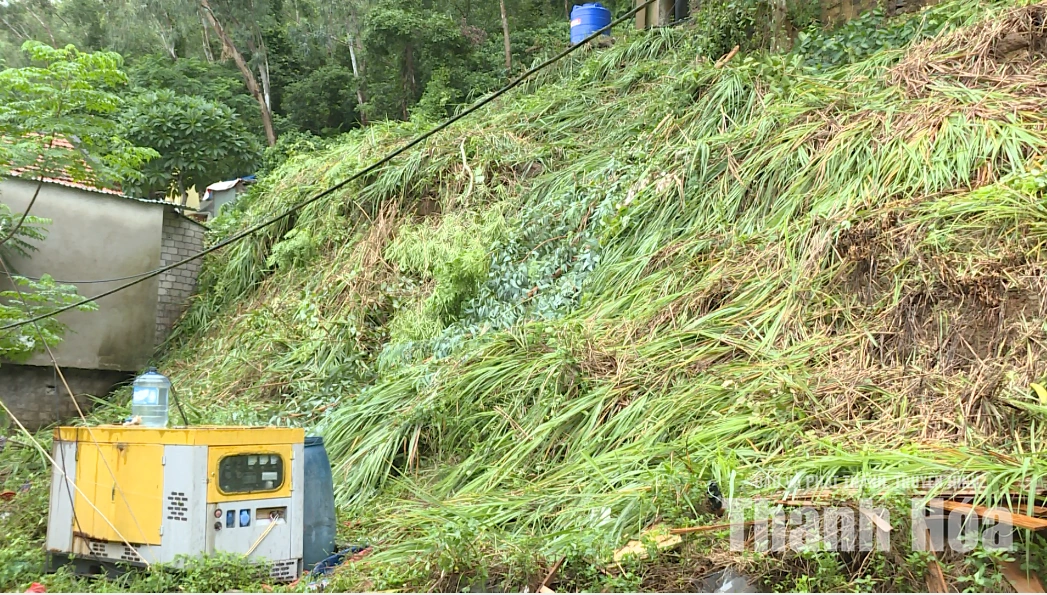 Phường Nghi Sơn: 1 nhà dân và một công trình phụ bị sập, 13 nhà đứng trước nguy cơ sập