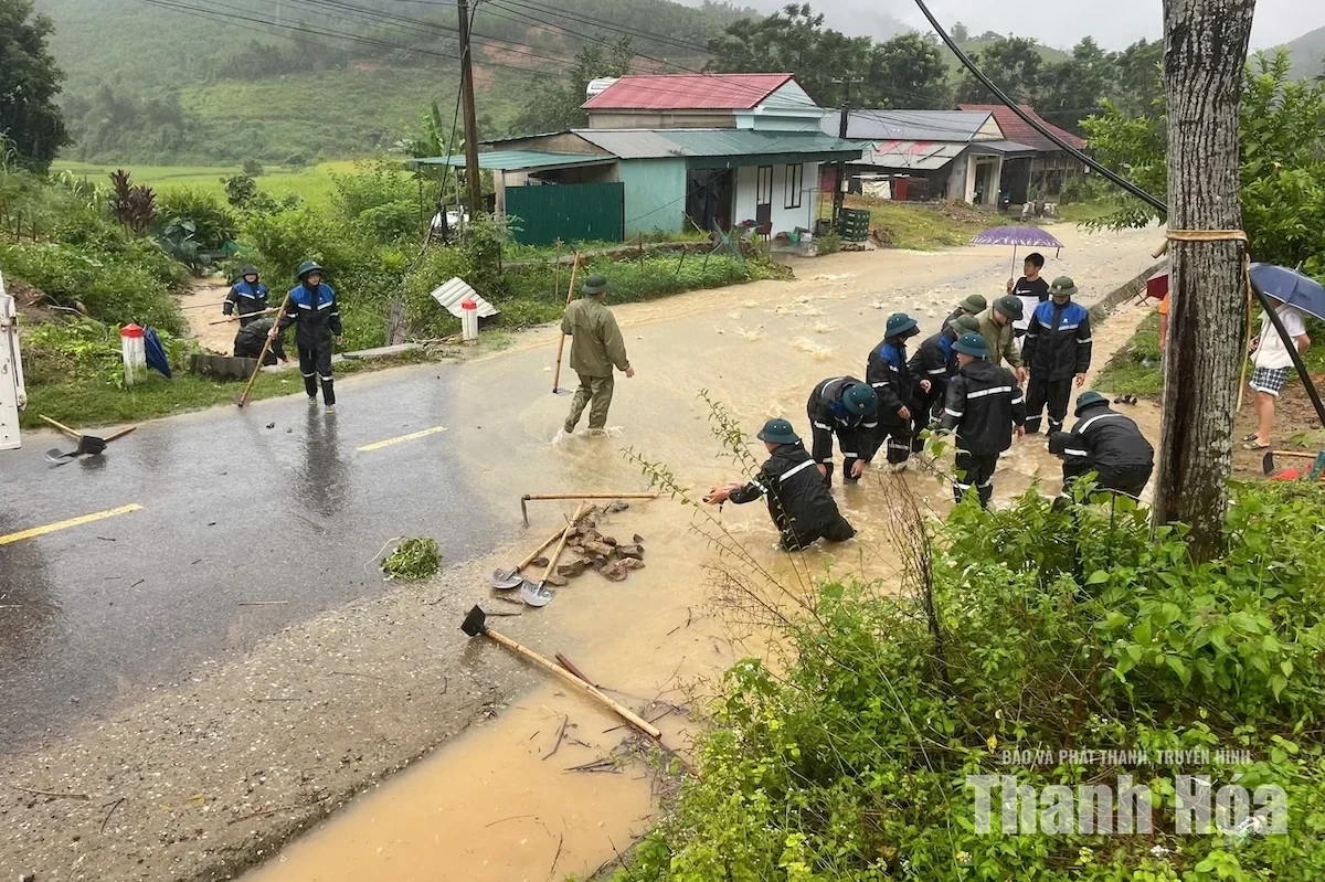 Nhiều tuyến đường tại xã Yên Nhân sạt lở, gây ách tắc giao thông
