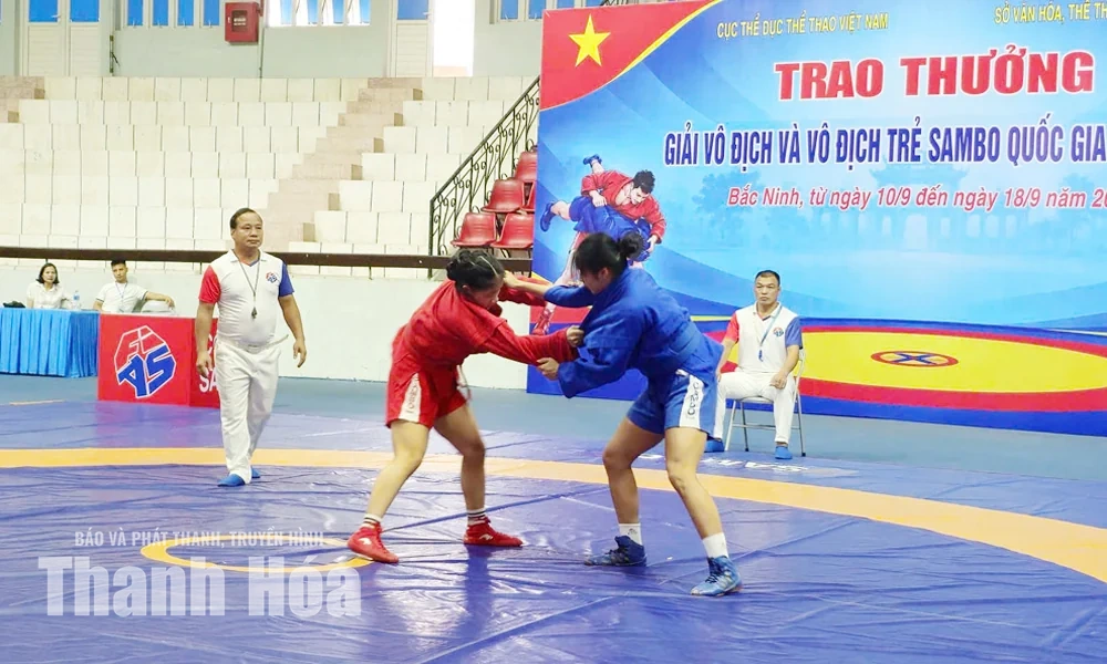 Thanh Hóa đứng thứ tư toàn đoàn ngay lần đầu dự giải Sambo trẻ quốc gia