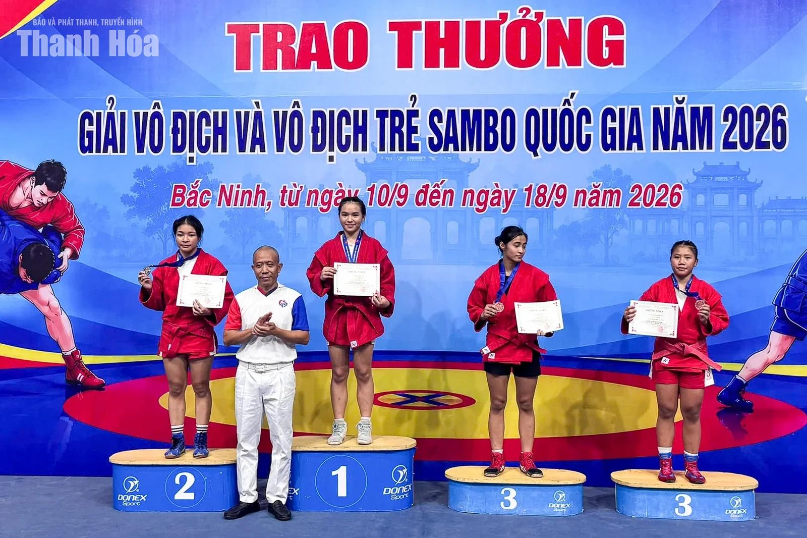Thanh Hóa đứng thứ tư toàn đoàn ngay lần đầu dự giải Sambo trẻ quốc gia