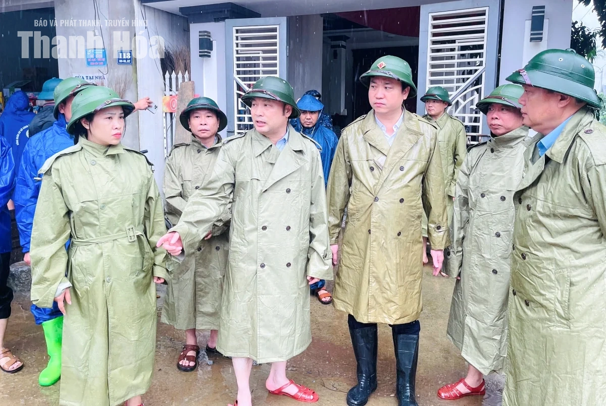 Phó Chủ tịch UBND tỉnh Cao Văn Cường kiểm tra công tác ứng phó, khắc phục hậu quả mưa lũ tại các xã miền núi
