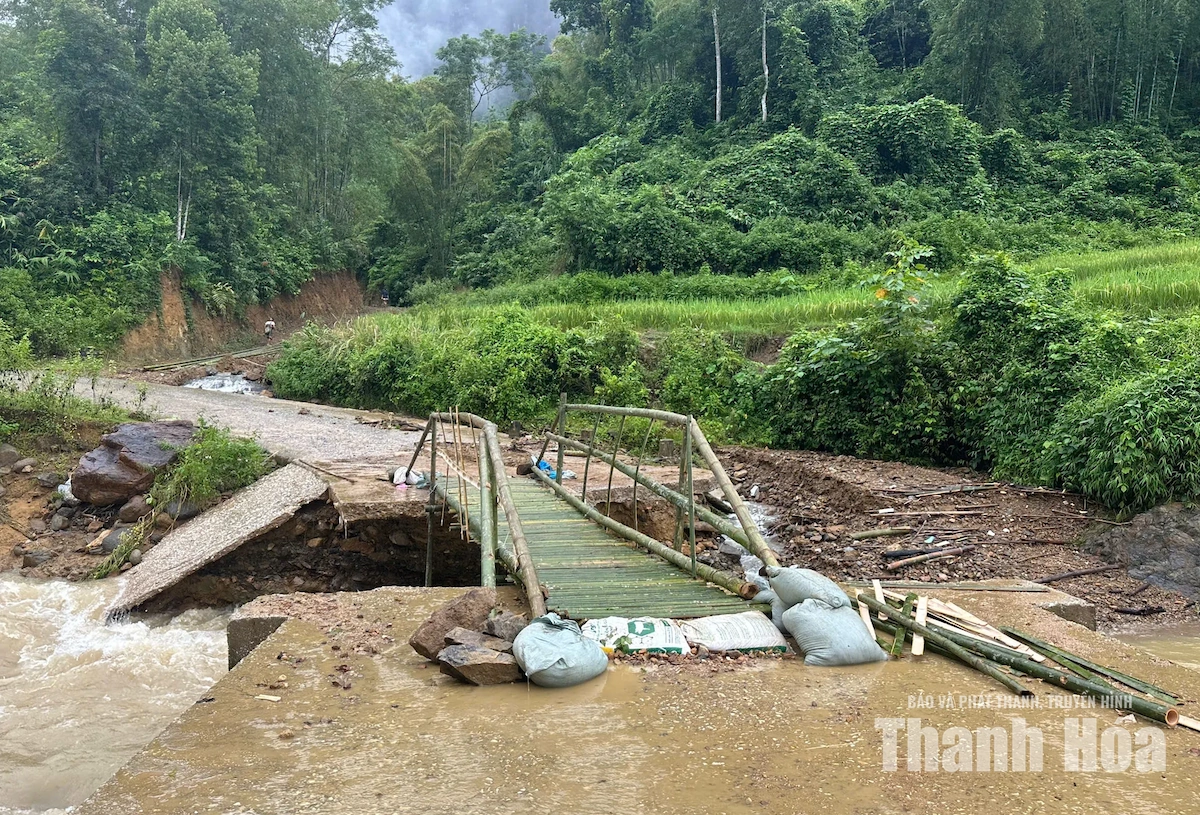 Khắc phục nhanh sự cố tại cầu tràn Máy 2