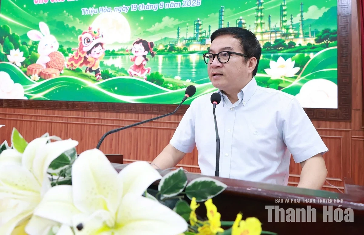Hơn 5 tỷ đồng được Tổng Công ty Lọc hóa dầu Việt Nam trao tặng xã Thiệu Hóa triển khai các hoạt động an sinh