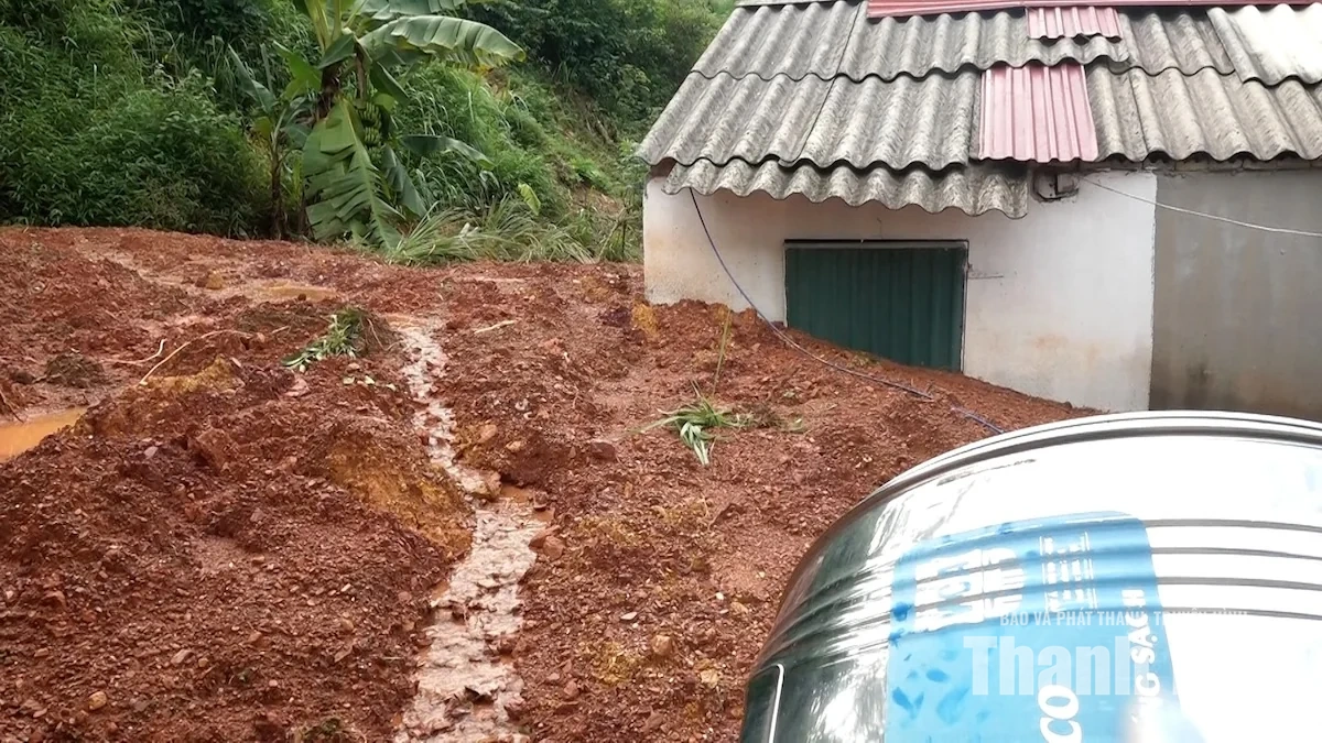 Xã Kim Tân sạt lở đồi Đa Đụn, di dời khẩn cấp 3 hộ dân