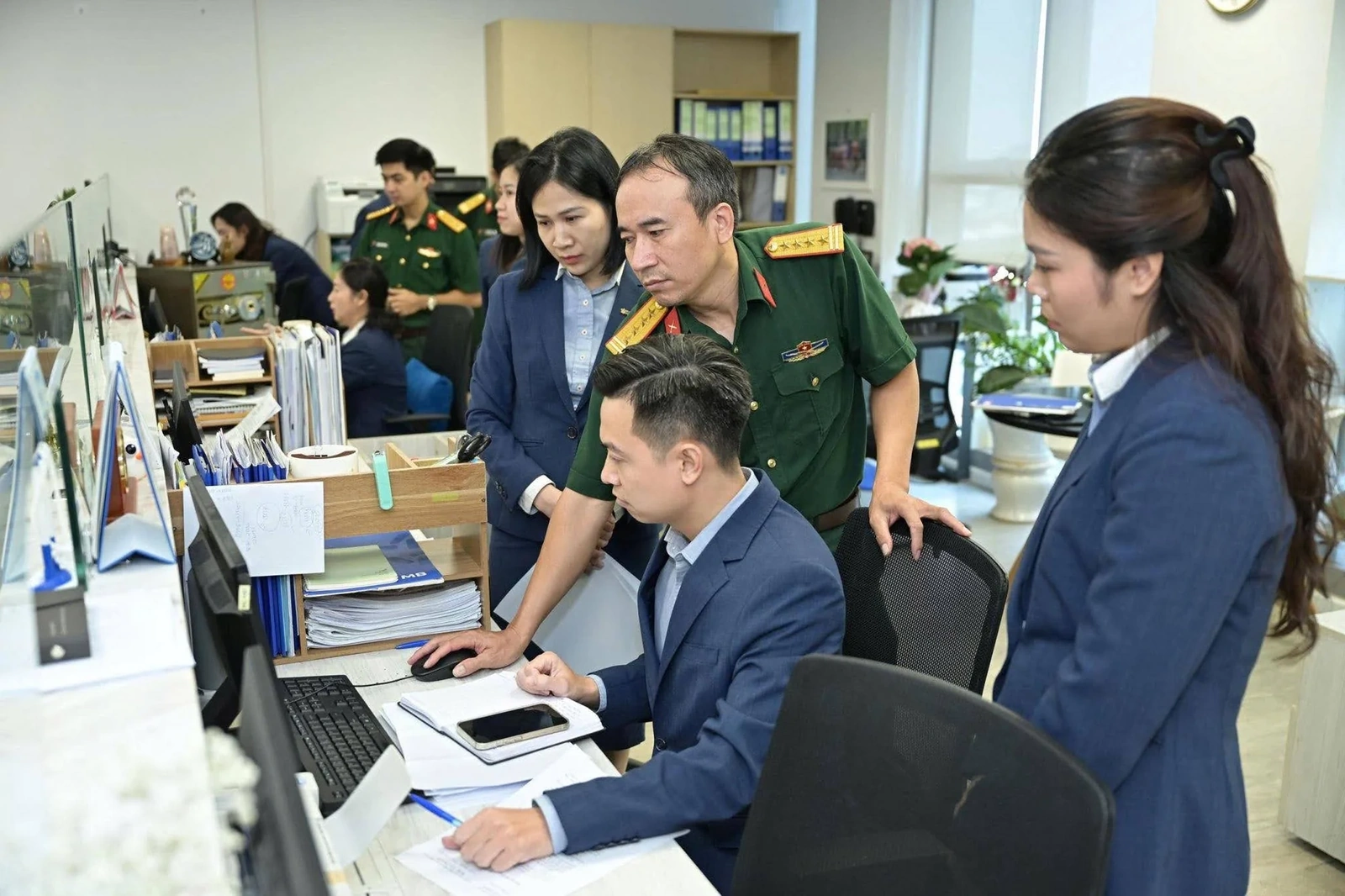MB tiếp đoàn kiểm tra về cải cách hành chính và chuyển đổi số của Bộ Quốc phòng