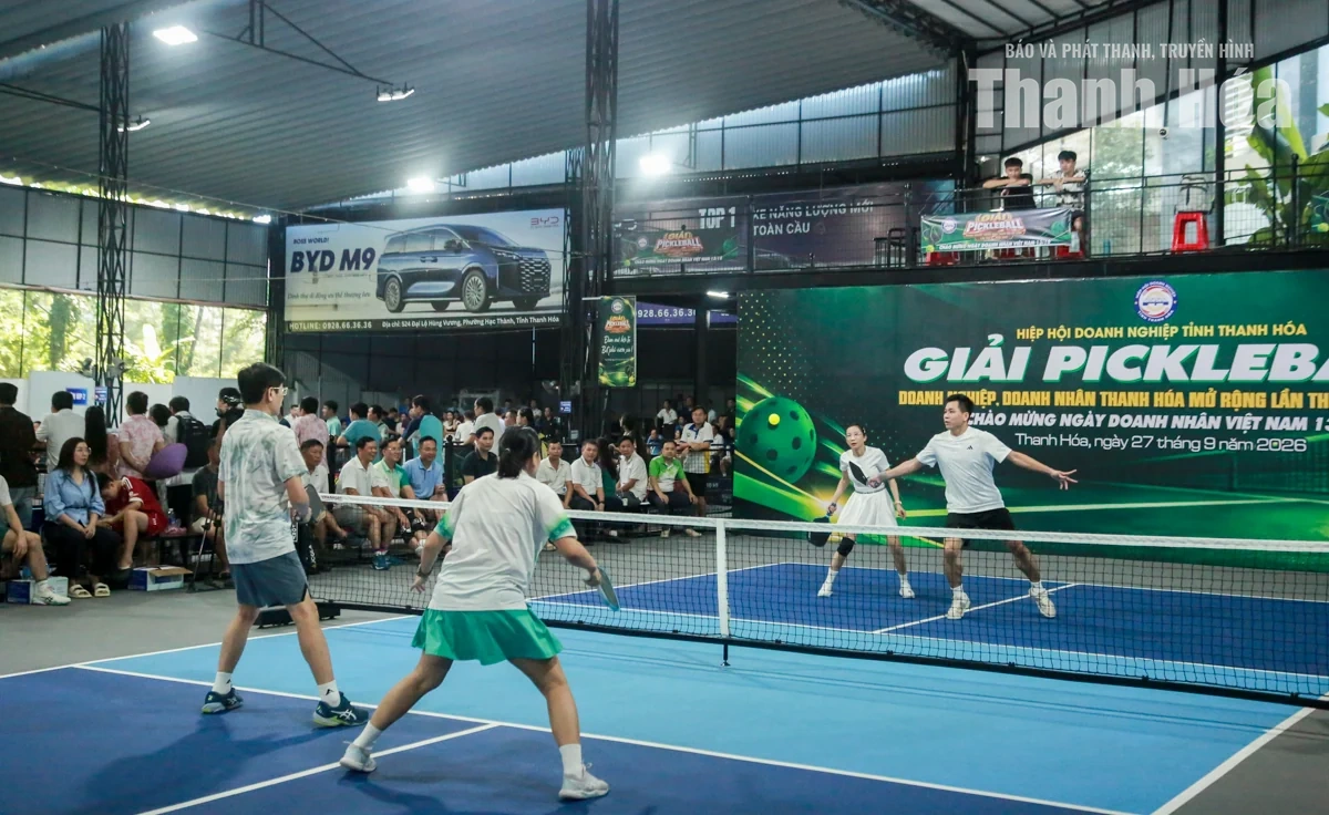 200 VĐV tranh tài tại Giải Pickleball doanh nghiệp, doanh nhân Thanh Hóa mở rộng lần thứ II