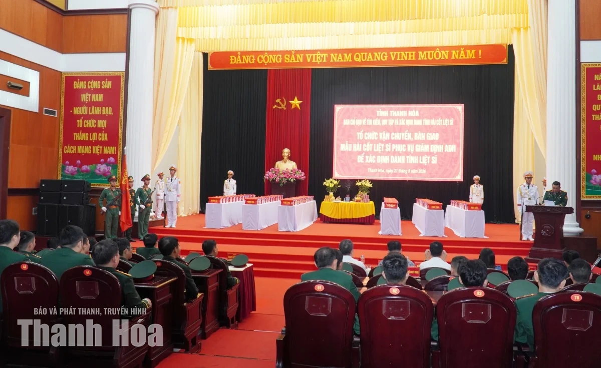 Bàn giao 2.150 mẫu hài cốt liệt sĩ phục vụ giám định ADN