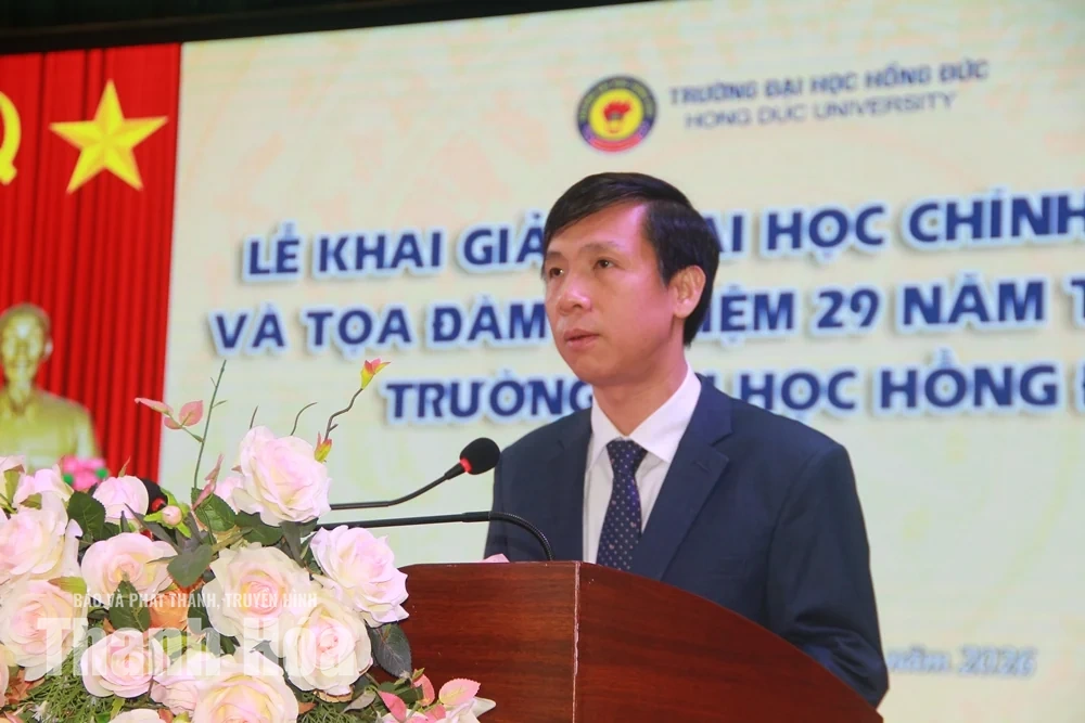 Trường Đại học Hồng Đức khai giảng năm học mới, hướng tới dấu mốc 30 năm xây dựng và phát triển