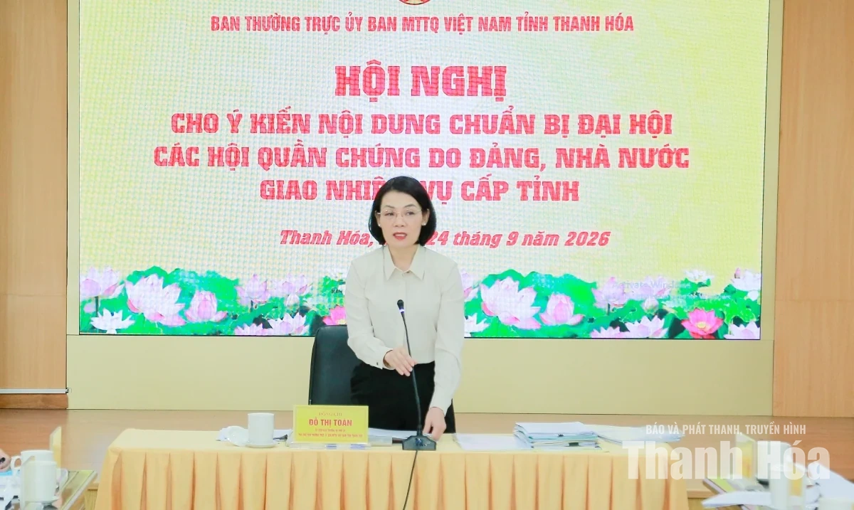 Cho ý kiến về công tác chuẩn bị đại hội các hội quần chúng cấp tỉnh