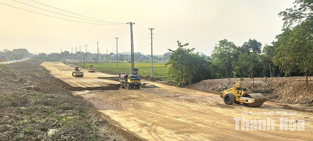 Đẩy nhanh tiến độ tuyến đường đến Cảng Hàng không Thọ Xuân