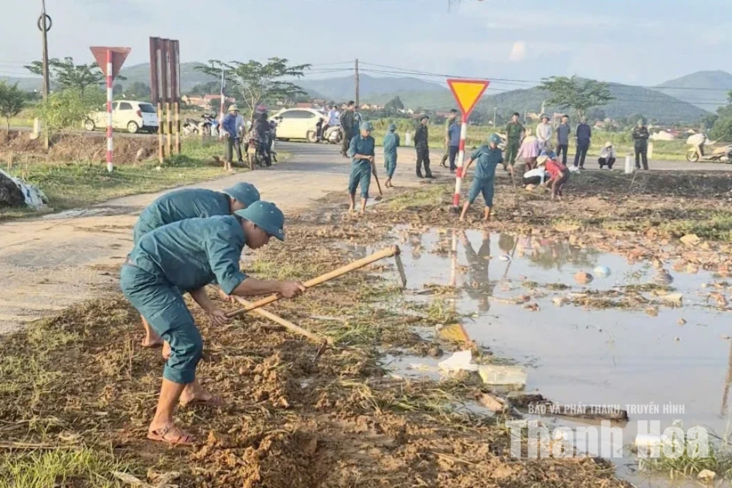 Xã Định Tân khẩn trương khôi phục sản xuất sau mưa lũ