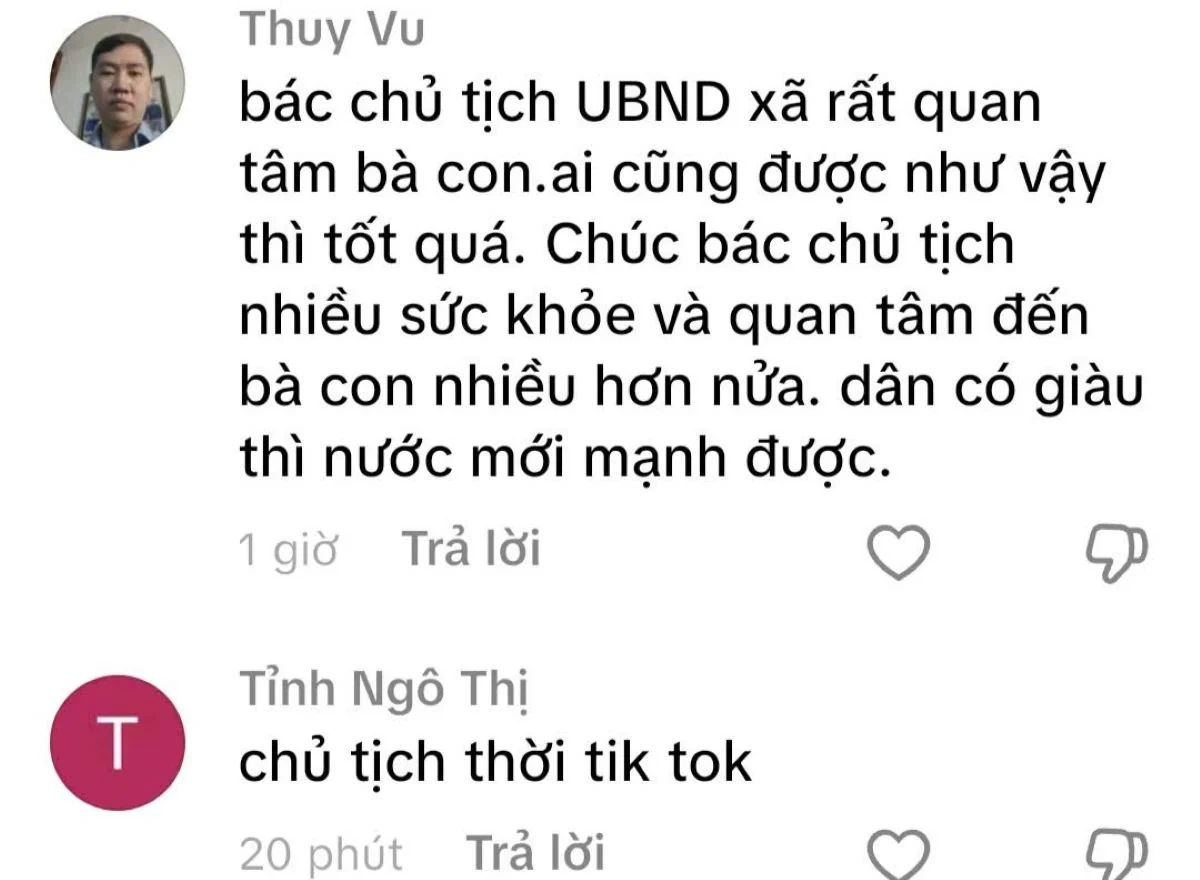 Chủ tịch UBND xã vùng lũ đăng video trên mạng xã hội động viên, hướng dẫn bà con chăm sóc rau màu