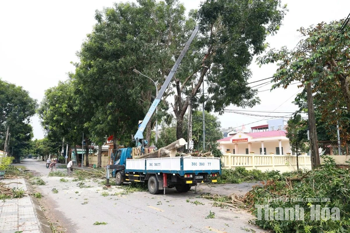 Thiệu Hóa tập trung vệ sinh môi trường, khắc phục hậu quả sau mưa lũ