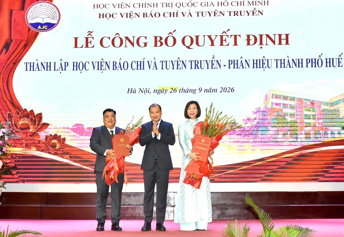 Thành lập Phân hiệu Học viện Báo chí và Tuyên truyền tại thành phố Huế