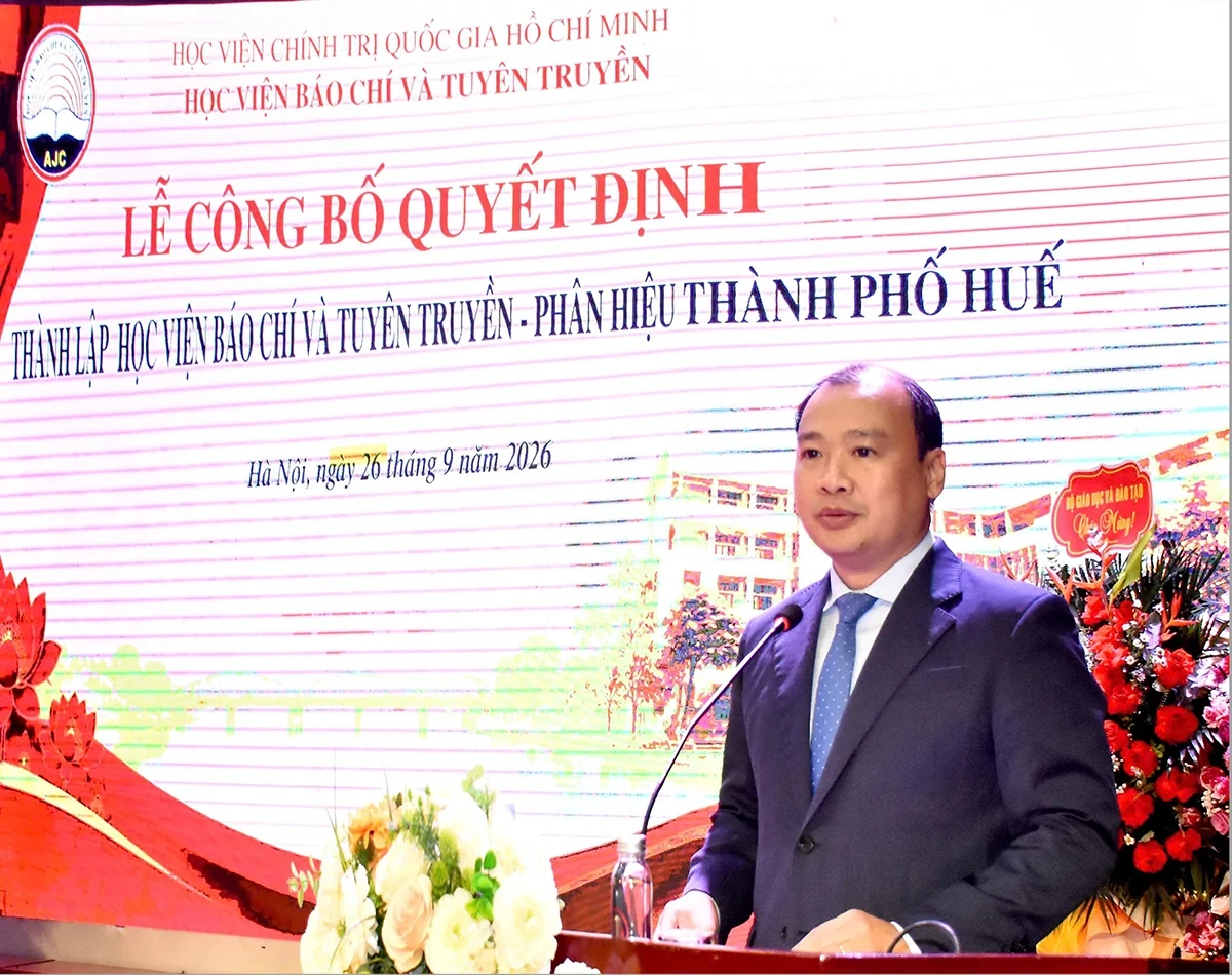 Thành lập Phân hiệu Học viện Báo chí và Tuyên truyền tại thành phố Huế