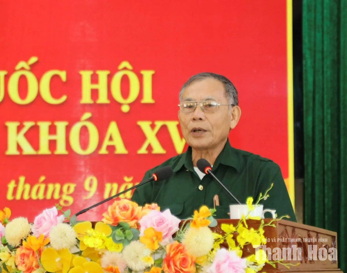 Đại biểu Quốc hội tiếp xúc cử tri xã Hoằng Sơn và phường Tân Dân