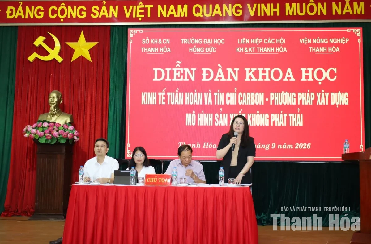 Diễn đàn khoa học kinh tế tuần hoàn và tín chỉ carbon - phương pháp xây dựng mô hình sản xuất không phát thải