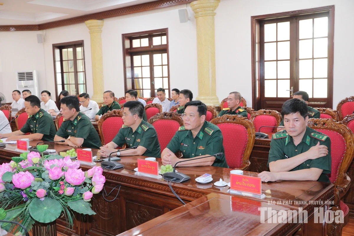 Bí thư Tỉnh ủy Lê Đức Thái tiếp và làm việc với Tư lệnh Bộ đội Biên phòng Lào