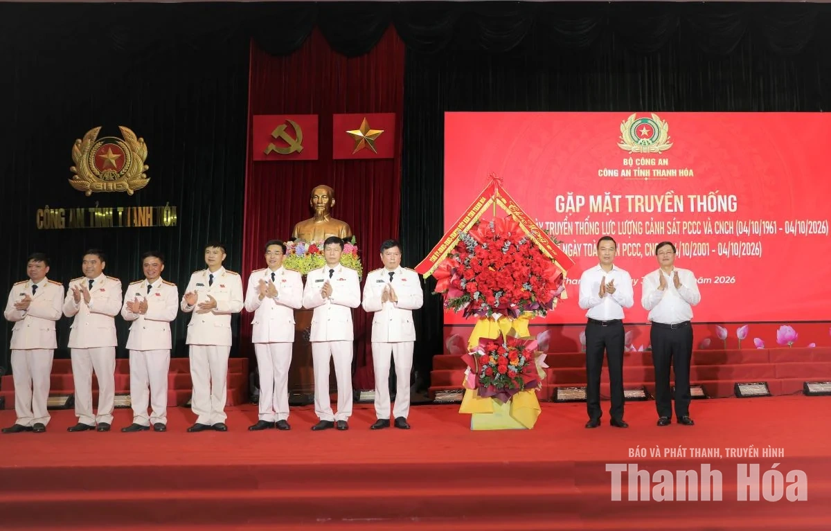 Công an Thanh Hóa gặp mặt kỷ niệm 65 năm Ngày truyền thống lực lượng Cảnh sát PCCC và CNCH