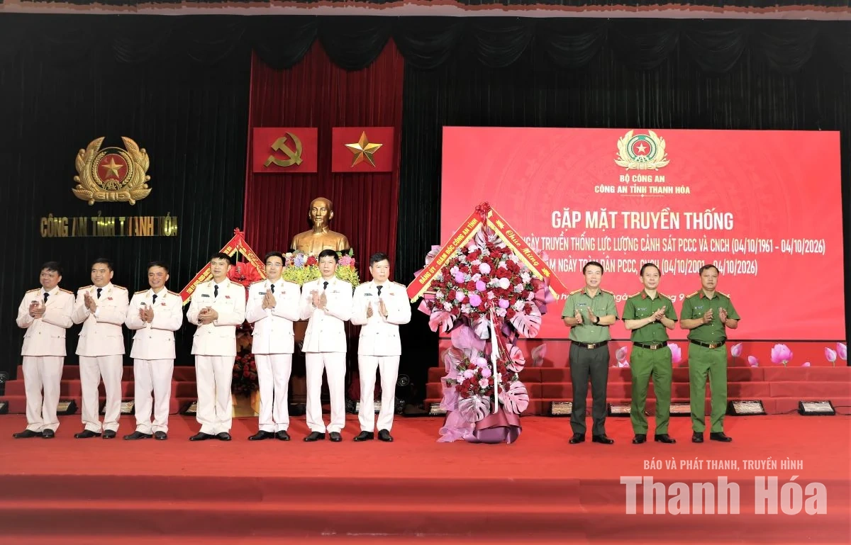Công an Thanh Hóa gặp mặt kỷ niệm 65 năm Ngày truyền thống lực lượng Cảnh sát PCCC và CNCH