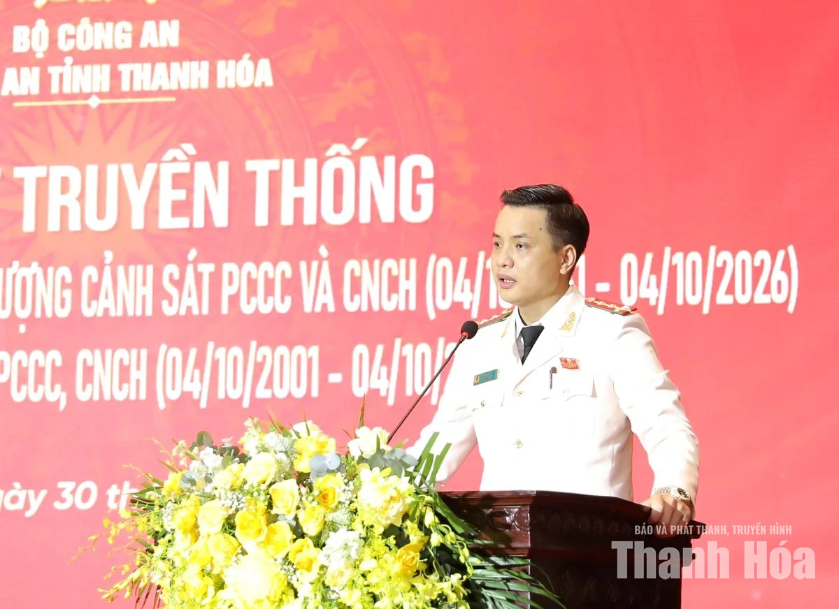 Công an Thanh Hóa gặp mặt kỷ niệm 65 năm Ngày truyền thống lực lượng Cảnh sát PCCC và CNCH