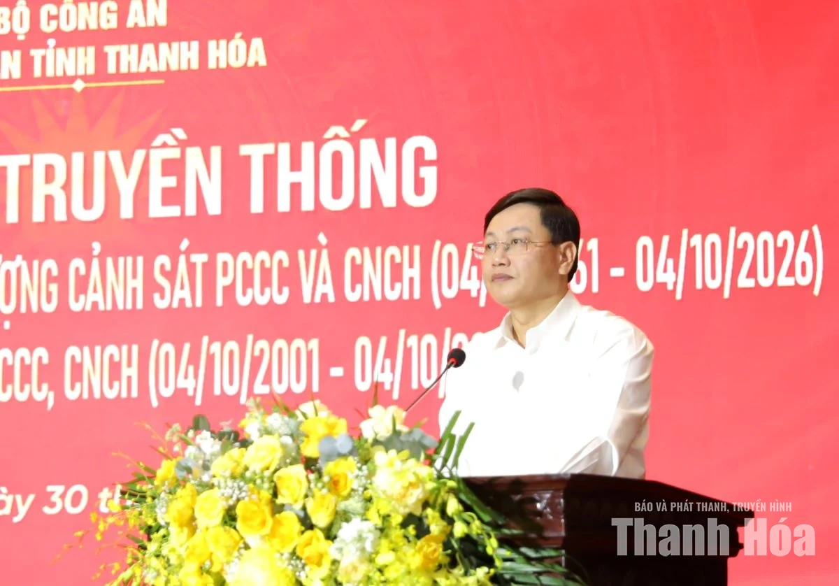 Công an Thanh Hóa gặp mặt kỷ niệm 65 năm Ngày truyền thống lực lượng Cảnh sát PCCC và CNCH