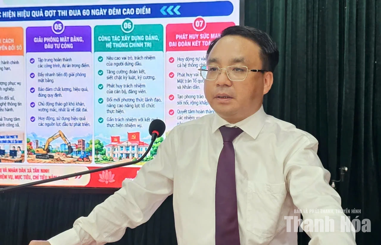 Tân Ninh phát động đợt thi đua 60 ngày đêm cao điểm thực hiện thắng lợi các nhiệm vụ năm 2026
