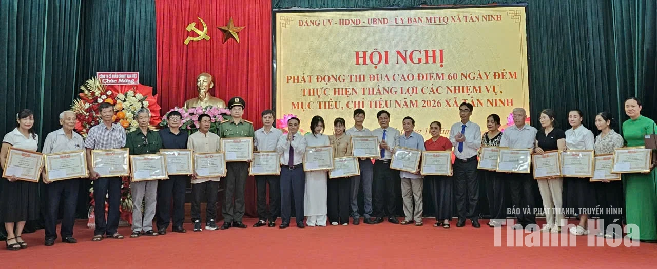 Tân Ninh phát động đợt thi đua 60 ngày đêm cao điểm thực hiện thắng lợi các nhiệm vụ năm 2026