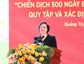 Phó Thủ tướng Phạm Thị Thanh Trà phát động Chiến dịch 500 ngày đêm tìm kiếm, quy tập và xác định danh tính hài cốt liệt sĩ