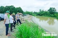 Kiểm tra hệ thống đê điều sông Cầu Chày trước mùa mưa bão