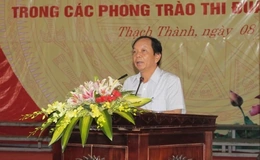 Huyện Thạch Thành  kỷ niệm 70 năm Ngày Chủ tịch Hồ Chí Minh ra Lời kêu gọi thi đua ái quốc