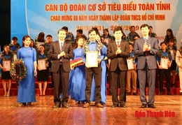 Tuyên dương 36 cán bộ đoàn cơ sở tiêu biểu toàn tỉnh năm 2019