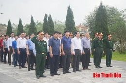 Huyện Bá Thước:  Truy điệu và  an táng hài cốt liệt sỹ tại Nghĩa trang Liệt sỹ Quốc tế Đồng Tâm