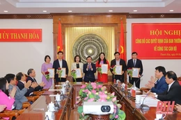 Công bố các quyết định của Ban Thường vụ Tỉnh ủy Thanh Hóa về công tác cán bộ