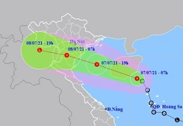 Chiều nay áp thấp nhiệt đới đi vào Vịnh Bắc Bộ, mưa lớn trên 300mm