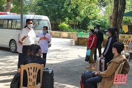 Huyện Quảng Xương chủ động đón công dân trở về từ các tỉnh phía Nam