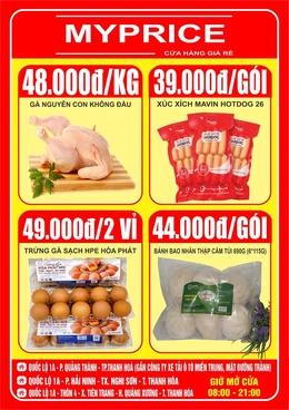 Nhiều chương trình ưu đãi tại chuỗi siêu thị giá rẻ  MYPRICE