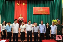 Bộ trưởng Bộ LĐ, TB&XH Đào Ngọc Dung và các ĐBQH thuộc Đoàn ĐBQH tỉnh Thanh Hóa tiếp xúc cử tri thị xã Nghi Sơn và huyện Quảng Xương