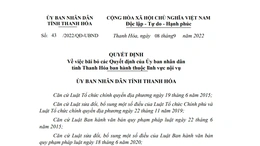 Bãi bỏ 5 quyết định thuộc lĩnh vực nội vụ