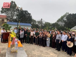 Lễ đón nhận và an táng hài cốt Liệt sỹ Hoàng Thanh Hoè