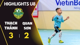 [HIGHLIGHT] Messi và Ronaldo tí hon của U8 Quan Sơn gục ngã trước bản lĩnh “nhà vua”