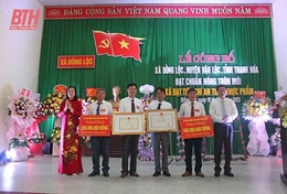 Xã Đồng Lộc (Hậu Lộc) đón bằng công nhận đạt chuẩn nông thôn mới