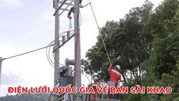 Điện lưới quốc gia về bản Sài Khao