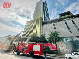 Thực tập phương án chữa cháy và CNCH tại Trung tâm thương mại Vincom Plaza, Khách sạn Melia Vinpearl Thanh Hóa