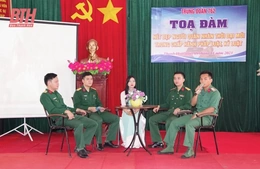 Trung đoàn 762 tọa đàm “Nét đẹp người quân nhân thời đại mới trong chấp hành pháp luật, kỷ luật”