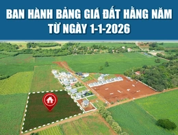 [Infographics] -  Ban hành bảng giá đất hằng năm từ ngày 1/1/2026