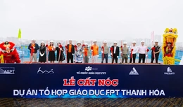 Dự án Tổ hợp giáo dục FPT tại Thanh Hoá cất nóc chỉ sau 3 tháng thi công