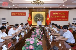 Ban Thường vụ Tỉnh ủy  cho ý kiến vào Dự thảo báo cáo  sơ kết 3 năm thực hiện Nghị quyết số 37  của Quốc hội